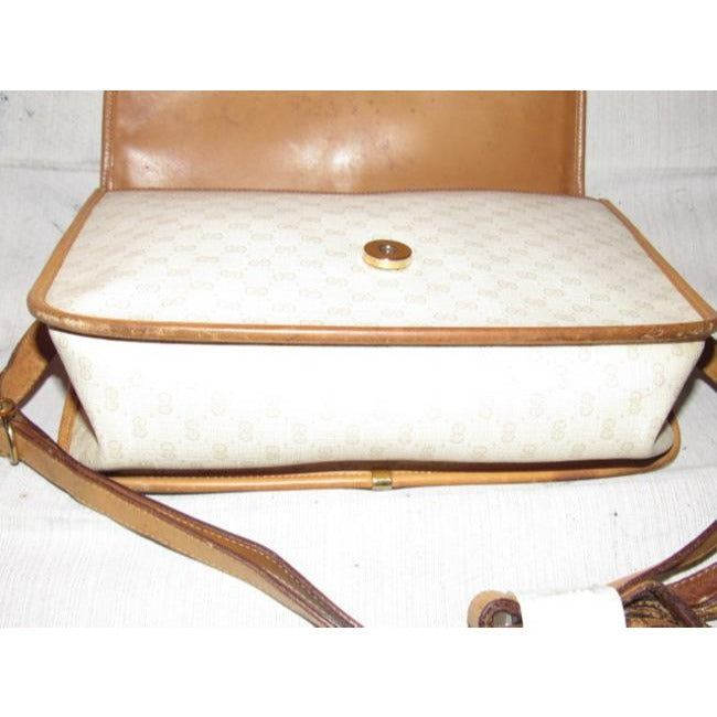 Gucci Envelope Leather Canvas Crossbody
