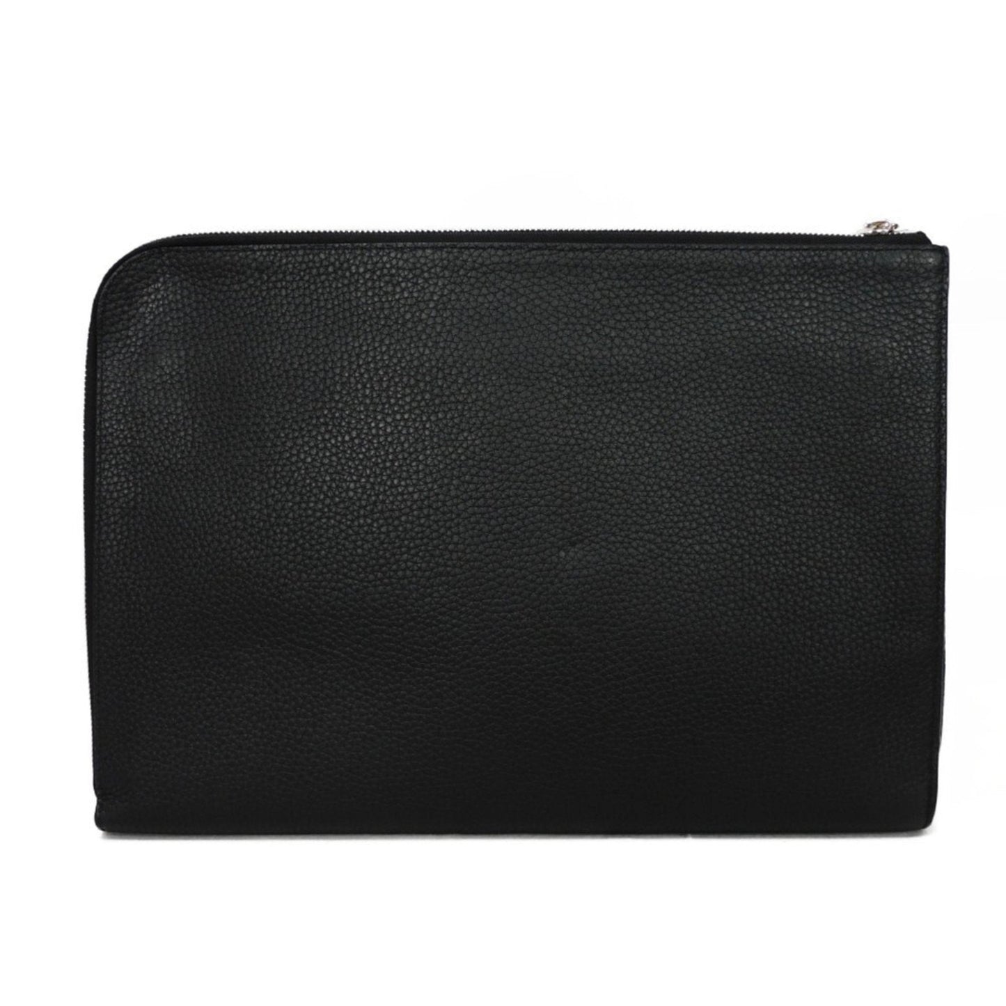 Louis Vuitton Noir Leather Clutch Bag Pochette