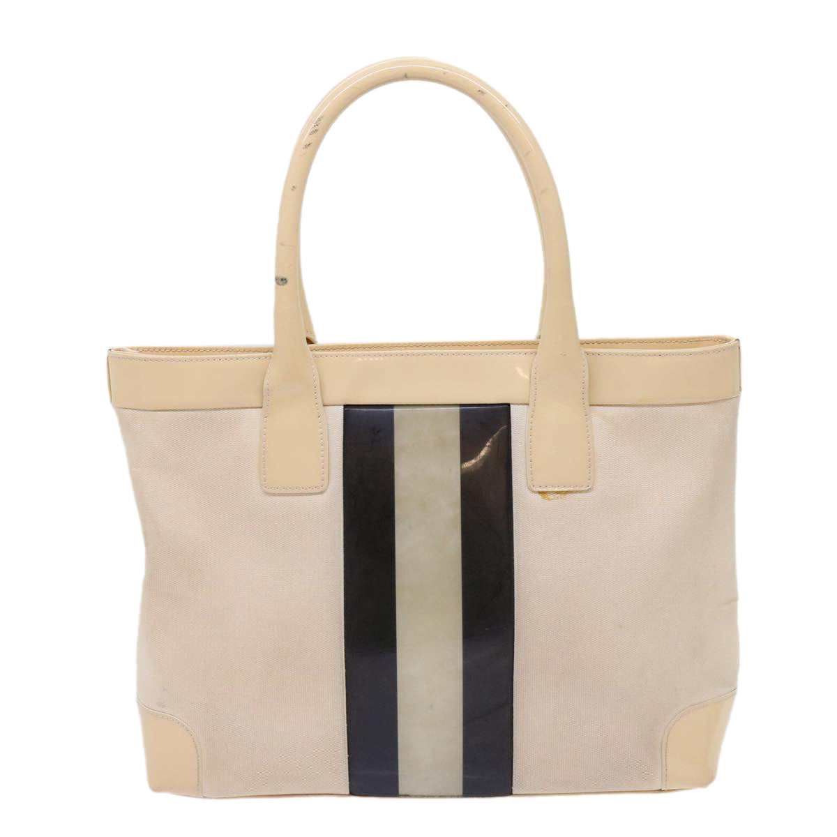 Gucci Leather Canvas Handbag