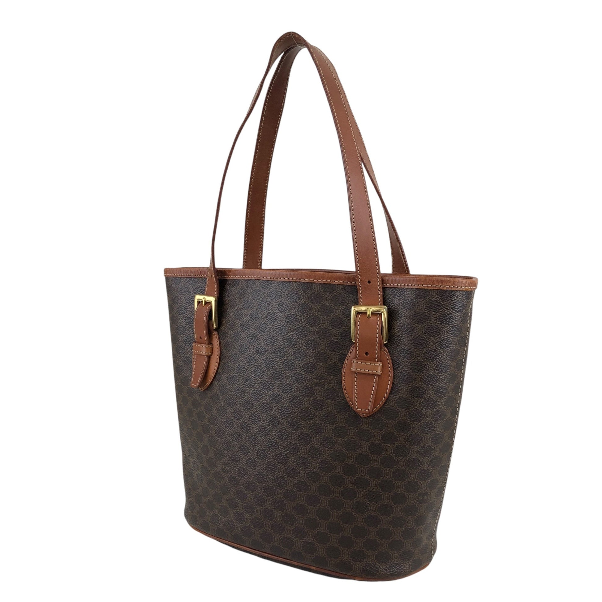 CELINE Macadam Shoulder bag Totebag Brown pdwx3g