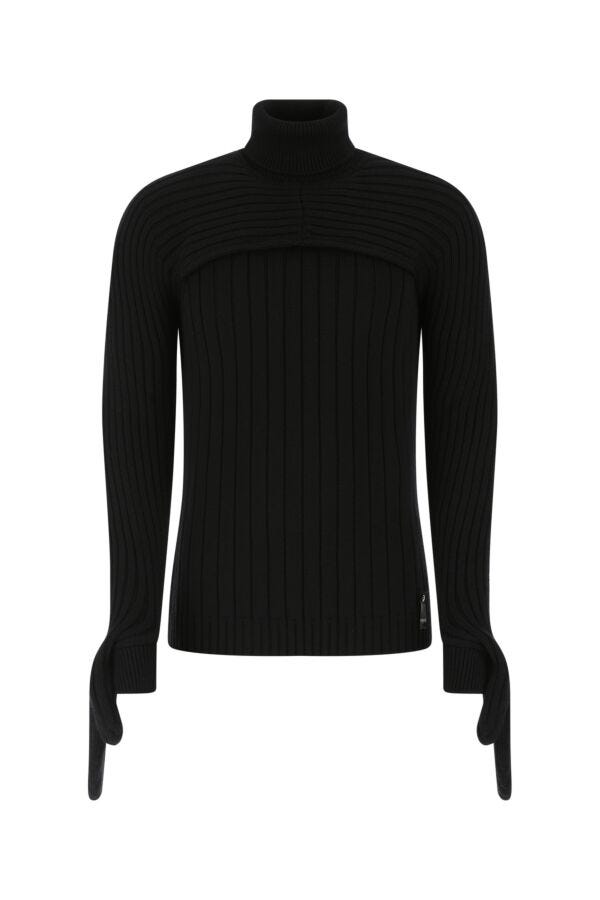 Fendi Man Black Wool Sweater