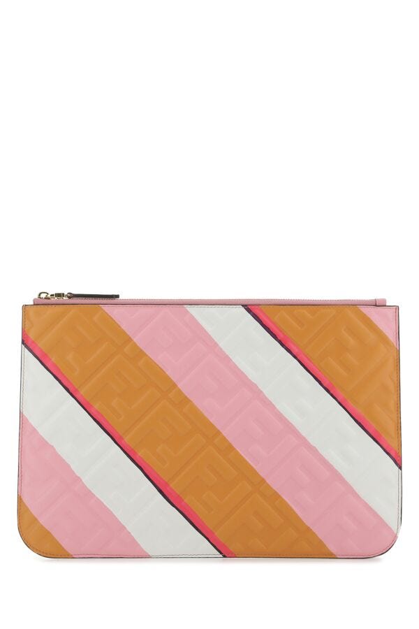 Fendi Woman Multicolor Nappa Leather Pouch
