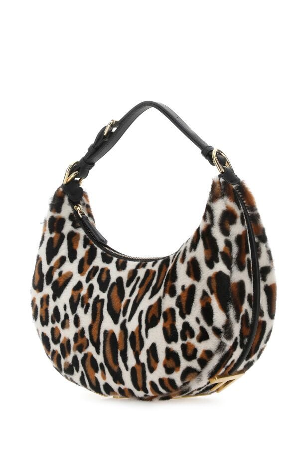 Fendi Woman Printed Calfhair Small Fendigraphy Handbag