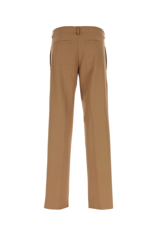 Fendi Man Brown Wool Blend Pant