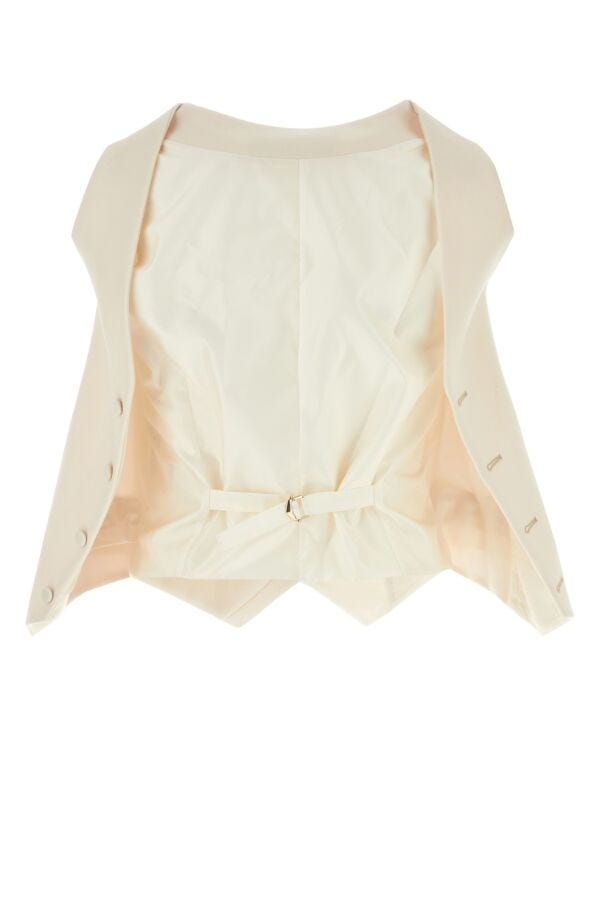 Fendi Woman Ivory Wool Vest