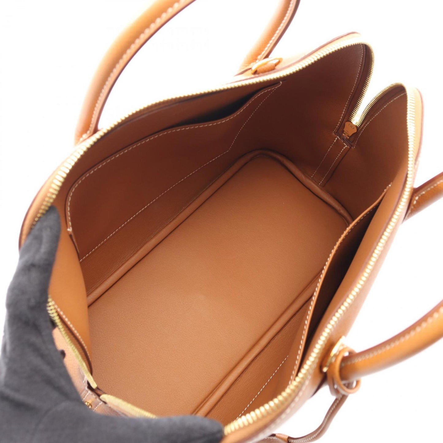 Hermes Brown Epsom Leather Handbag ( )