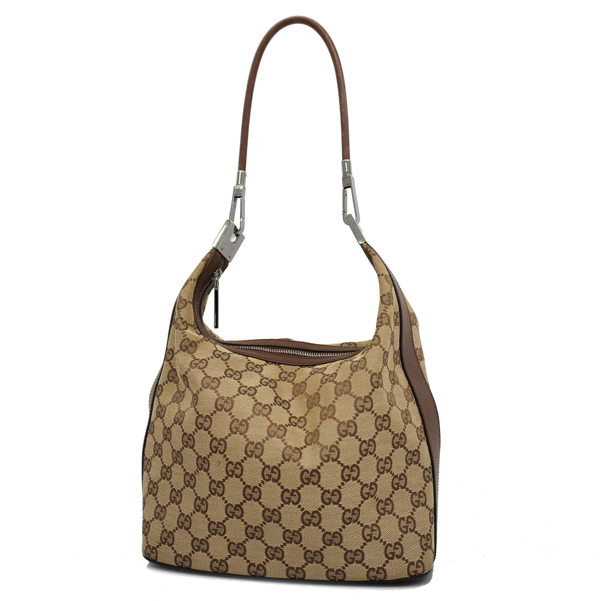 Gucci Leather Canvas Shoulder Bag