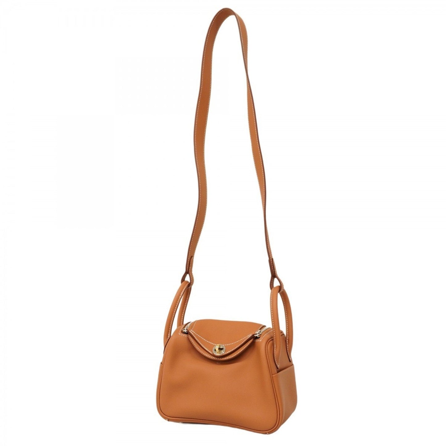 Hermes Gold Swift Leather Handbag ( )