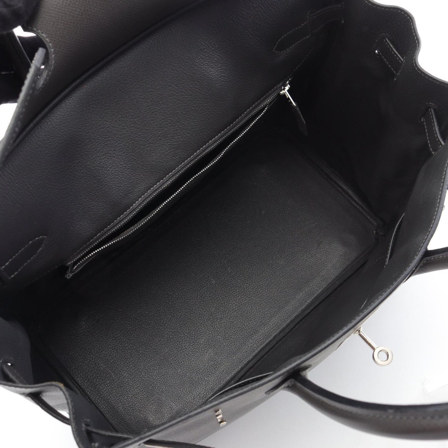 Hermes Graphite Gray Courchevel Leather Leather Handbag ( )