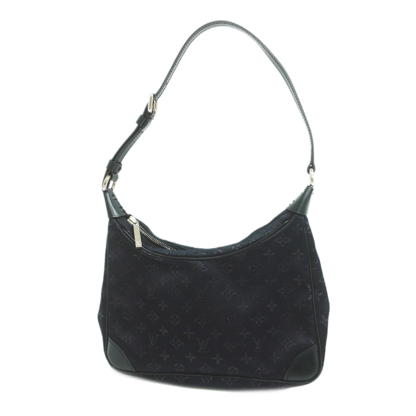 Louis VuittonAuth Monogram Satin Little Boulogne Women's Handbag Noir