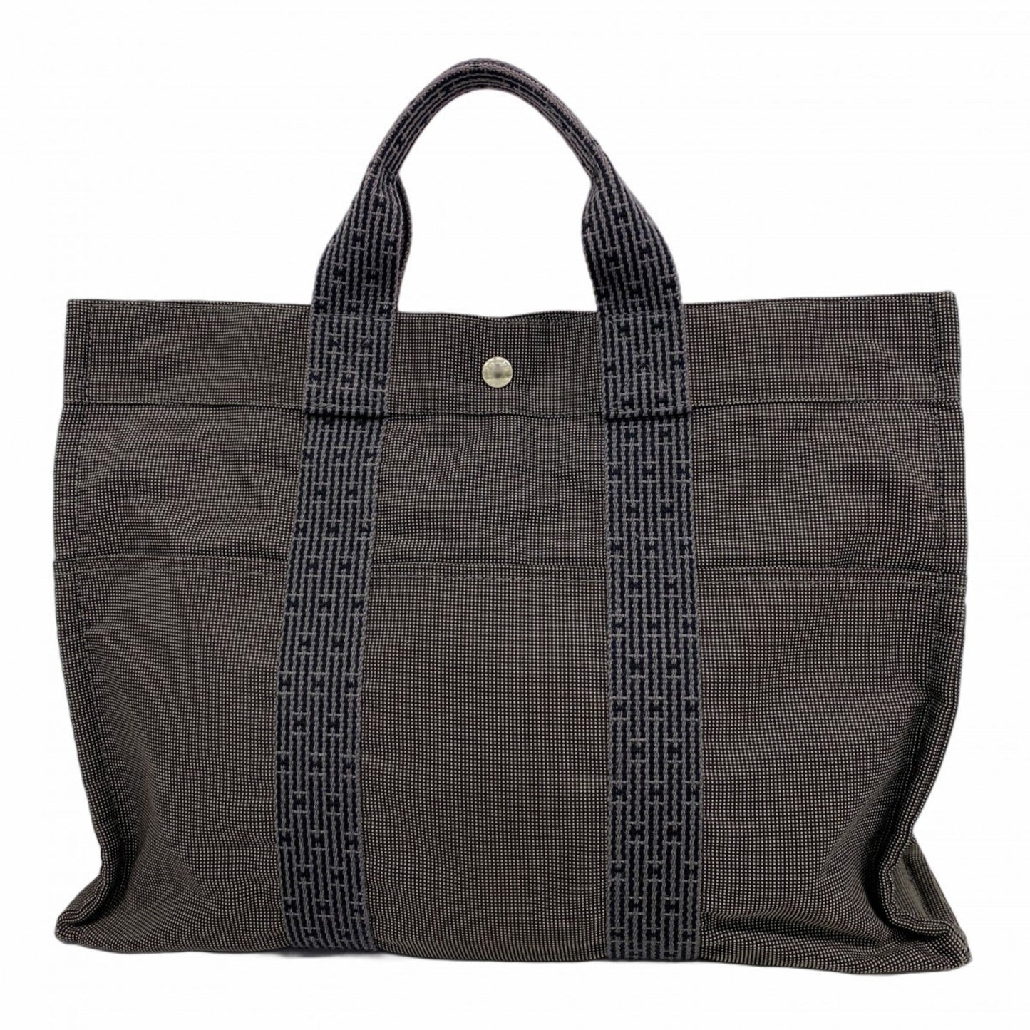 Hermes Gray Canvas Tote Bag ( )