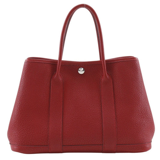 Hermes Garden Red Color Negonda Leather Handbag ( )
