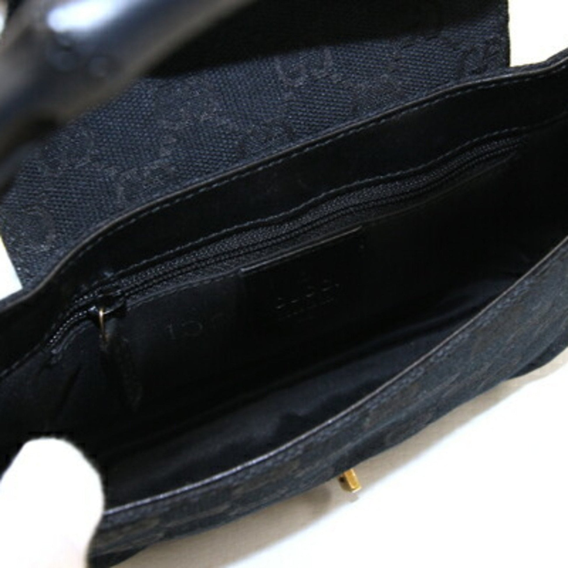Gucci Lou Leather Canvas Handbag
