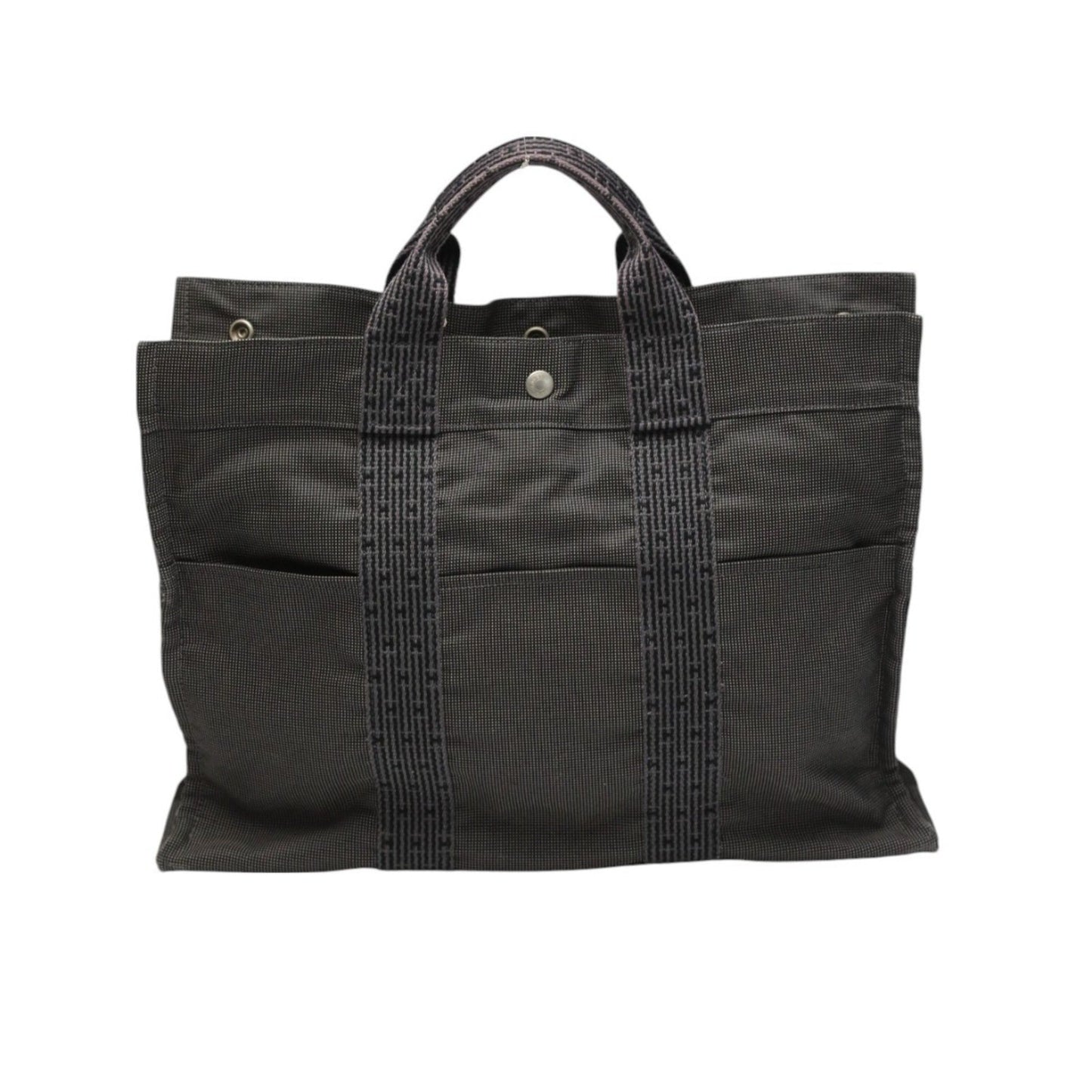Hermes Gray Canvas Tote Bag ( )