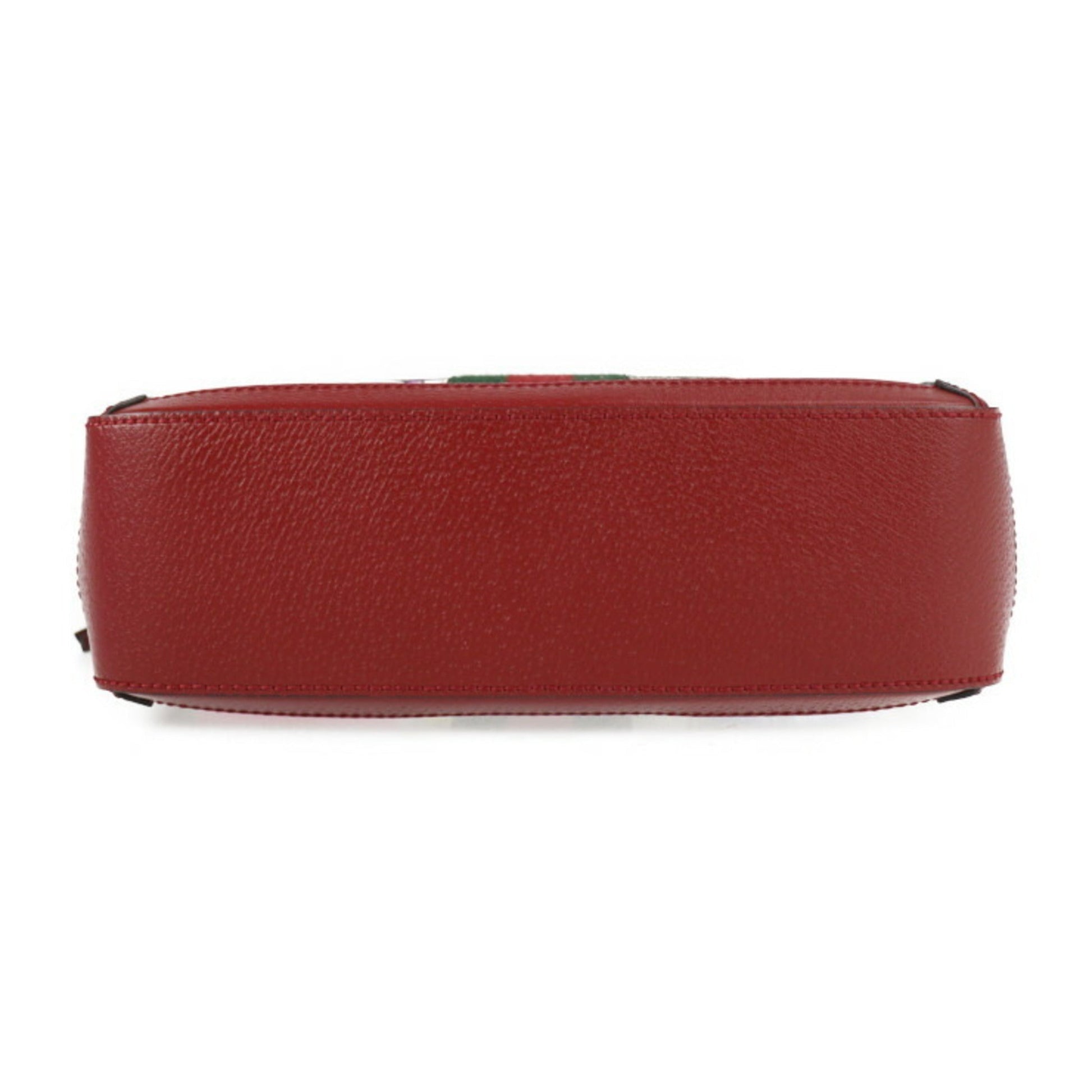 Gucci Lou Leather Canvas Shoulder Bag