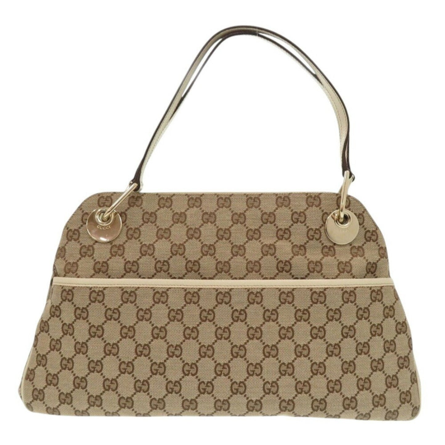 Gucci Leather Canvas Tote