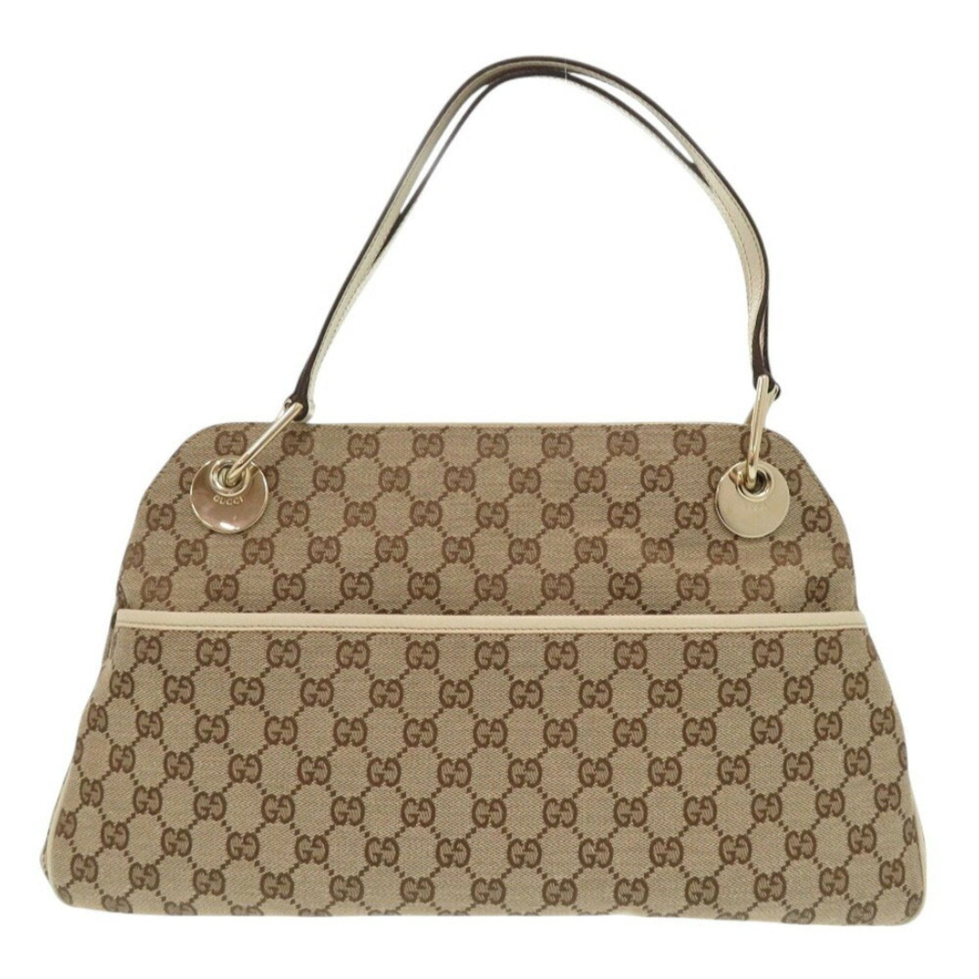 Gucci Leather Canvas Tote