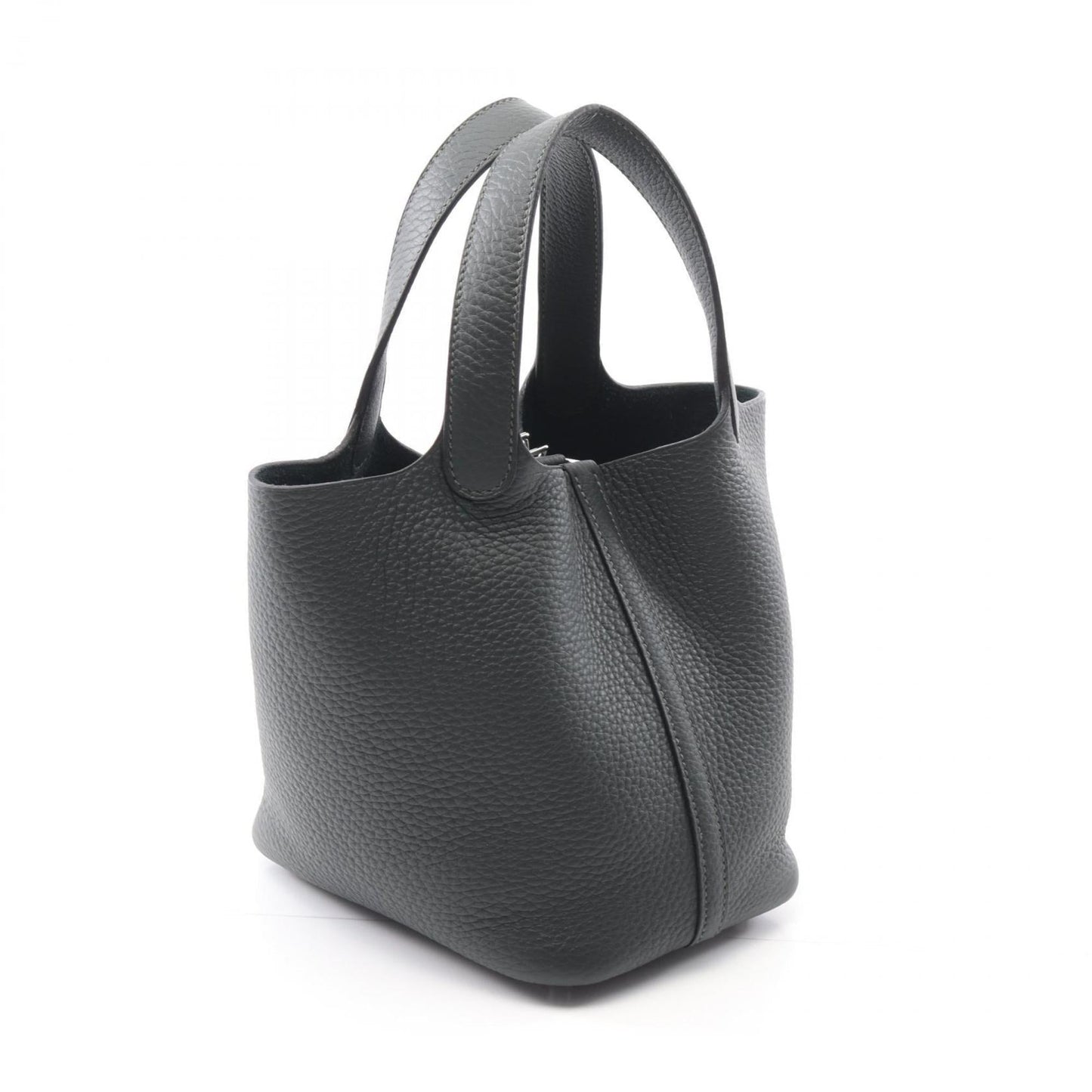 Hermes Green Taurillon Clemence Leather Leather Handbag ( )