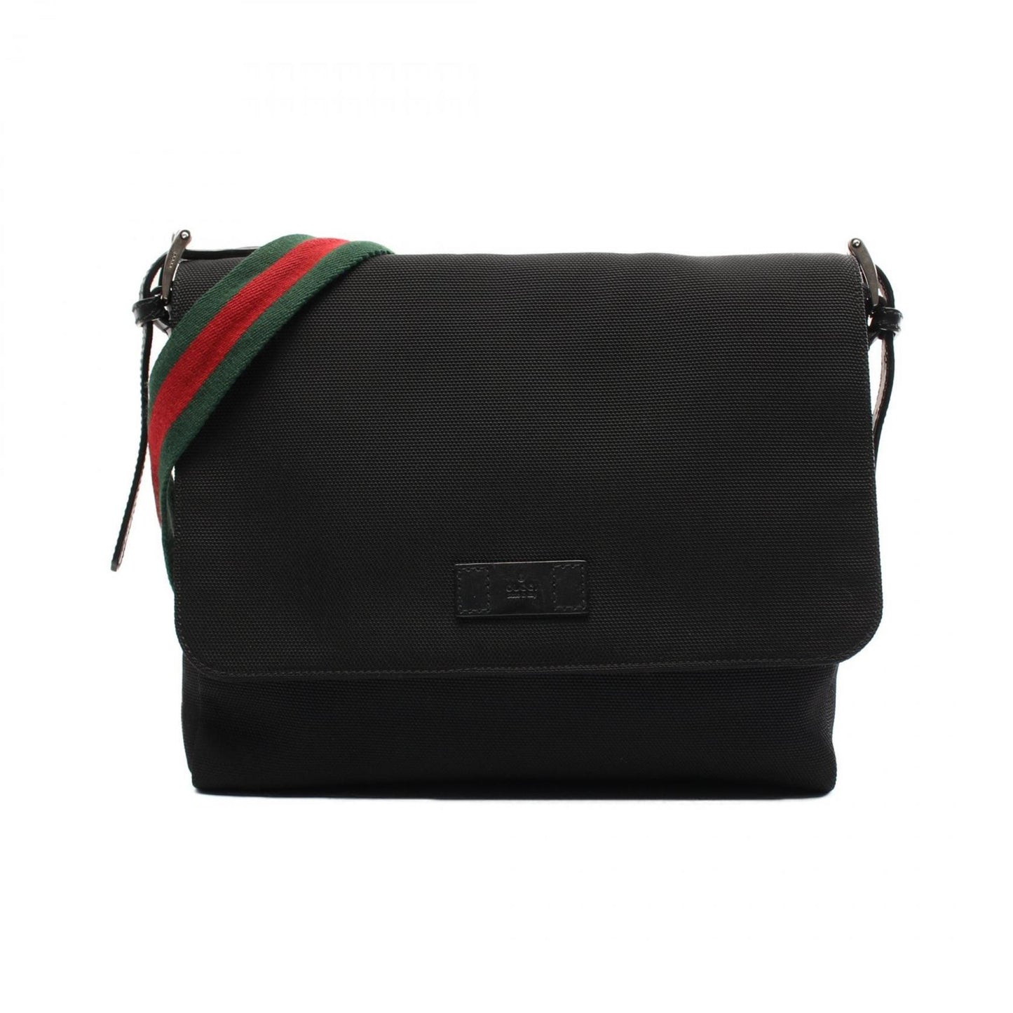 Gucci Nylon Leather Canvas Shoulder Bag