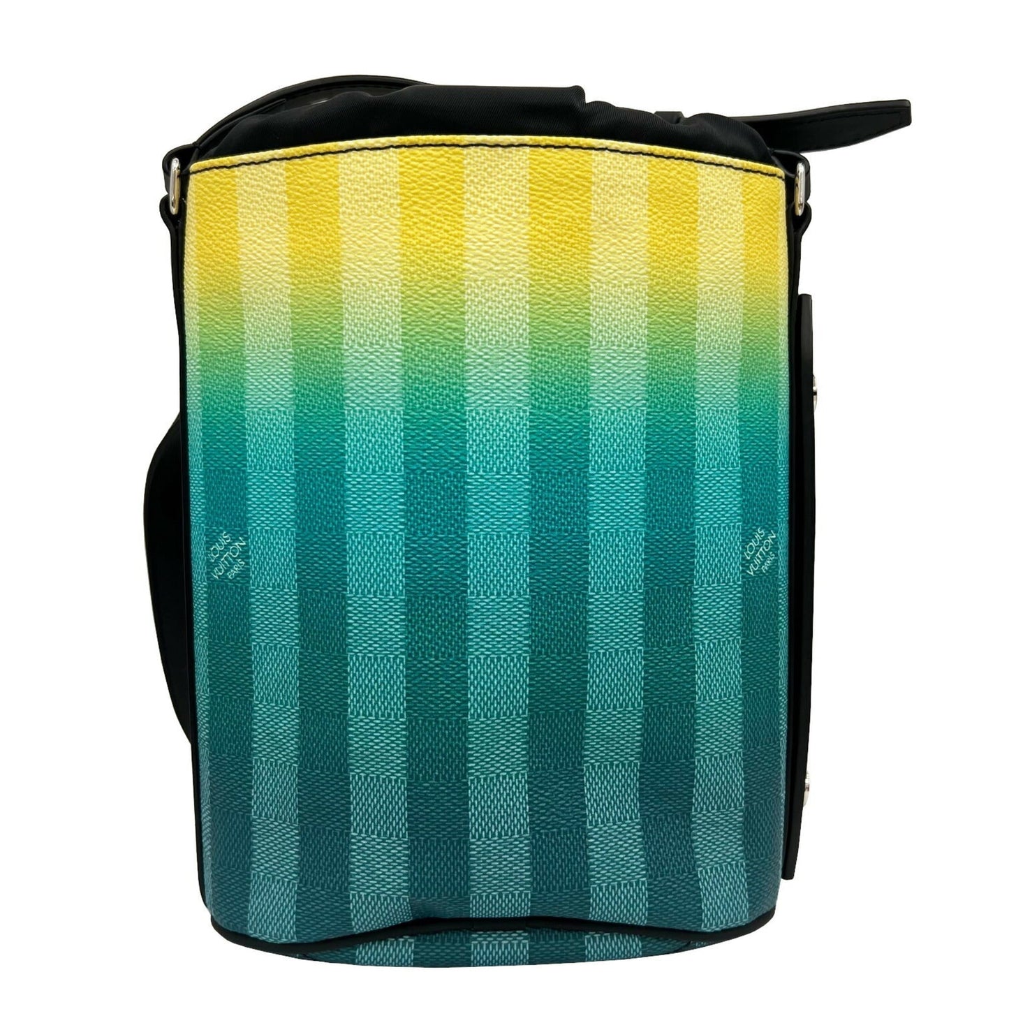 LOUIS VUITTON Sac Marant Shoulder Bag HandBag RFID Damier Stripe Yellow Green Men's