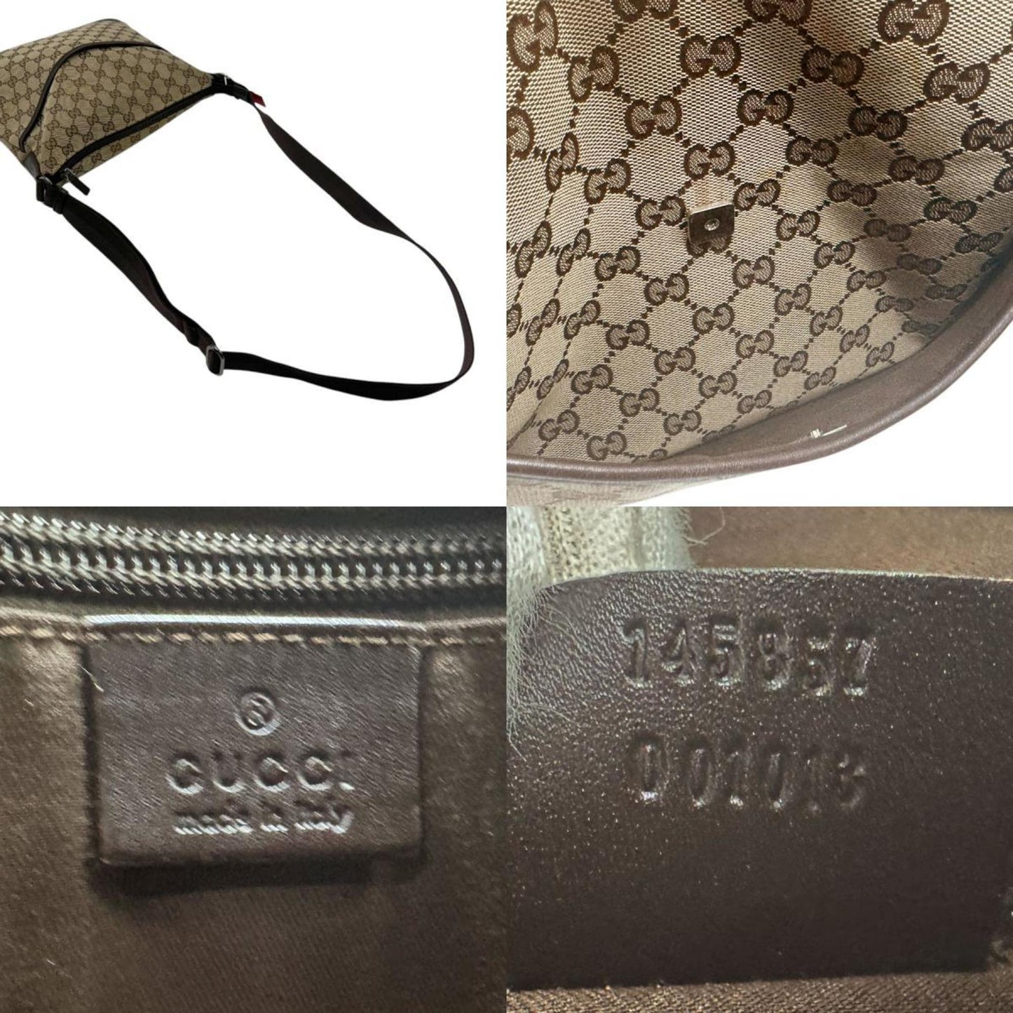 Gucci Canvas Shoulder Bag