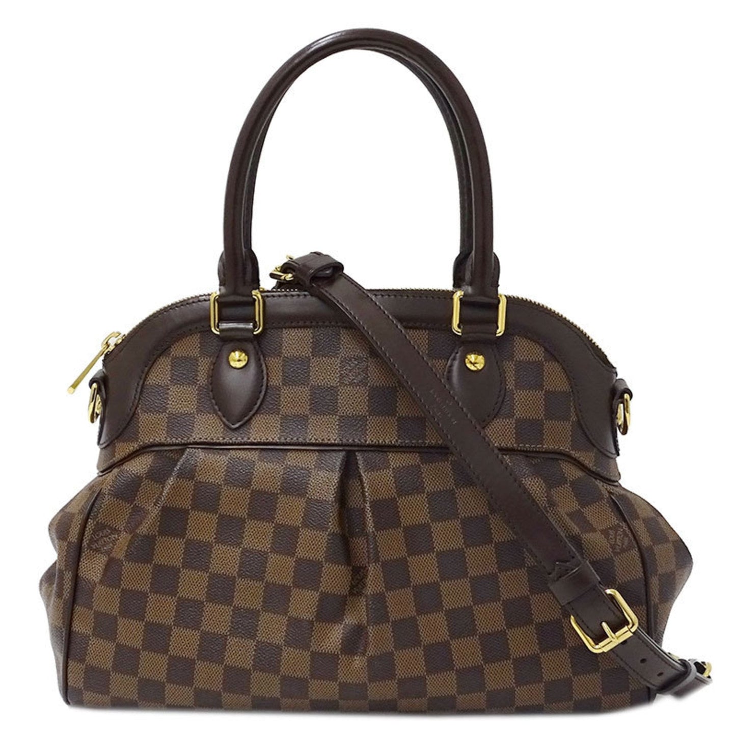 Louis Vuitton Bag Damier Ladies Handbag Shoulder 2way Trevi PM Brown