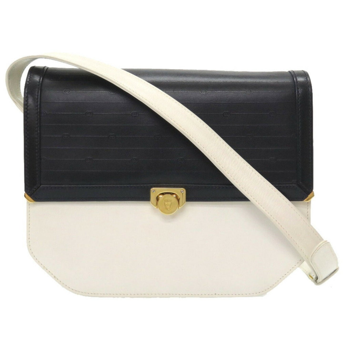 Gucci White Leather Shoulder Bag Style 1