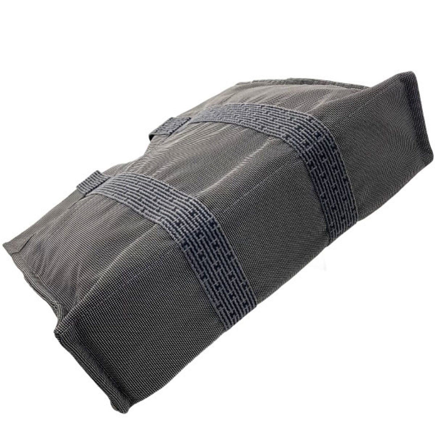 Hermes Gray Nylon Canvas Tote Bag ( )
