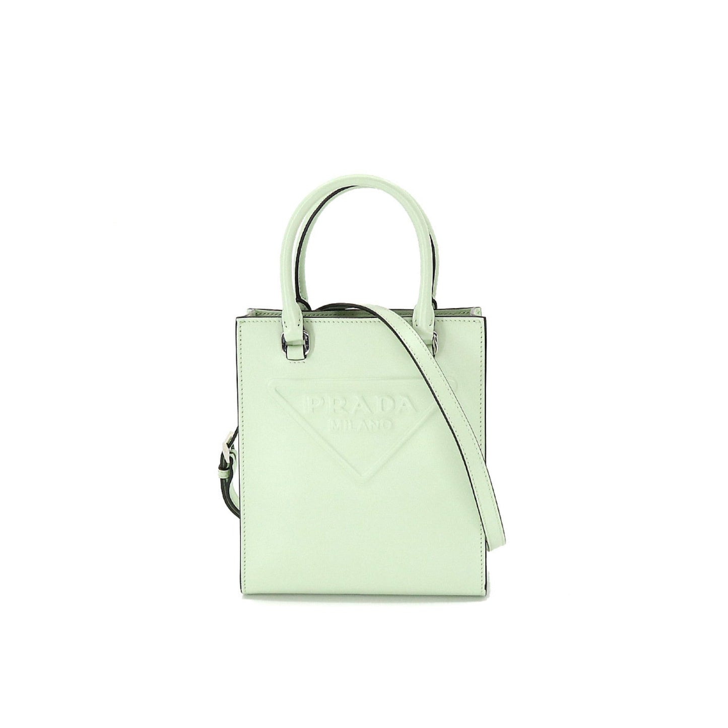 Prada 2way hand shoulder Bag leather aqua green Hand Shoulder Bag