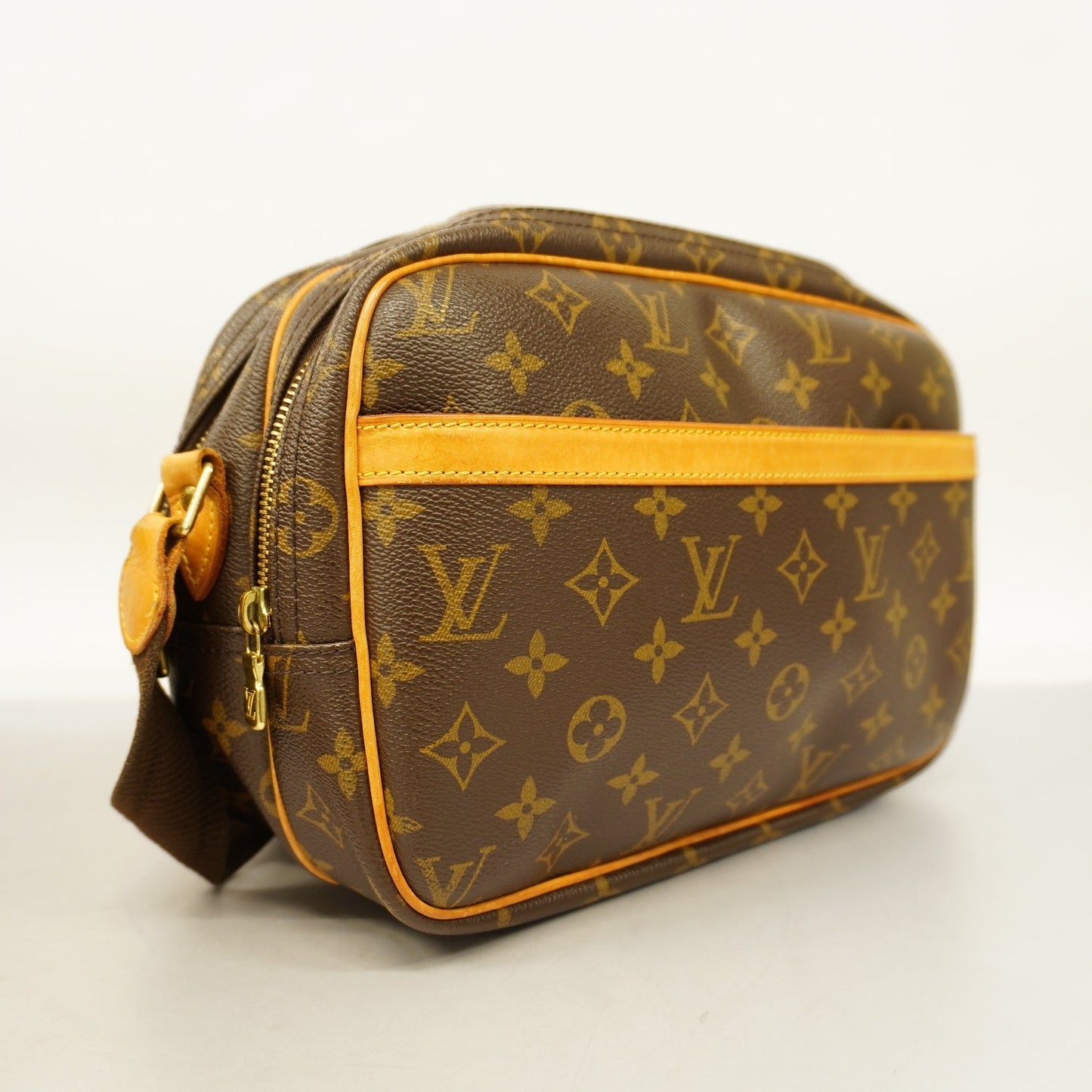 Louis VuittonAuth Monogram Reporter PM Women's Shoulder Bag