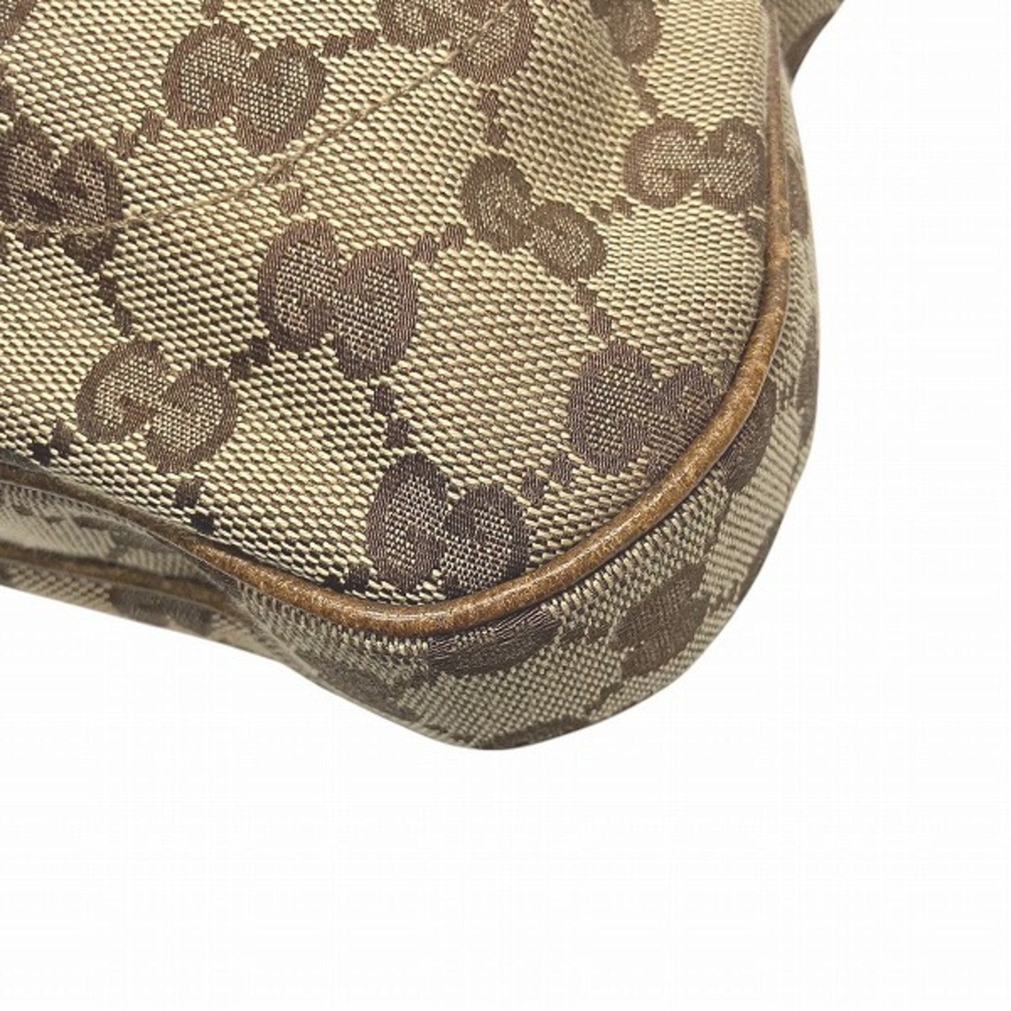 Gucci Leather Canvas Shoulder Bag