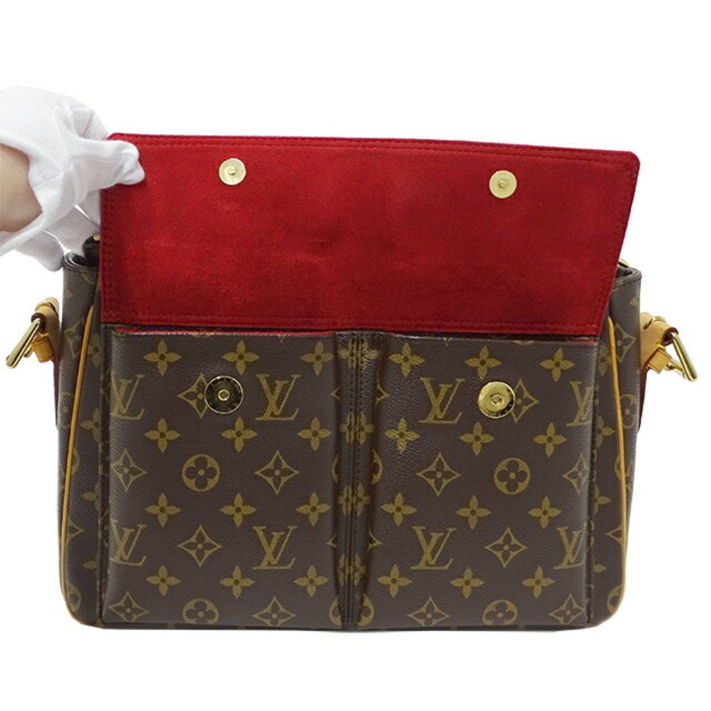 LOUIS VUITTON Bag Monogram Women's Shoulder Vivacite GM Brown