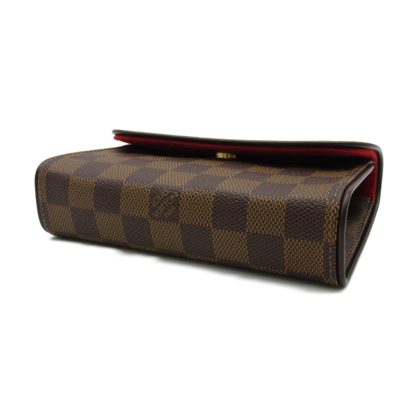 LOUIS VUITTON Pochette Florentine Brown Damier PVC coated canvas Clutch