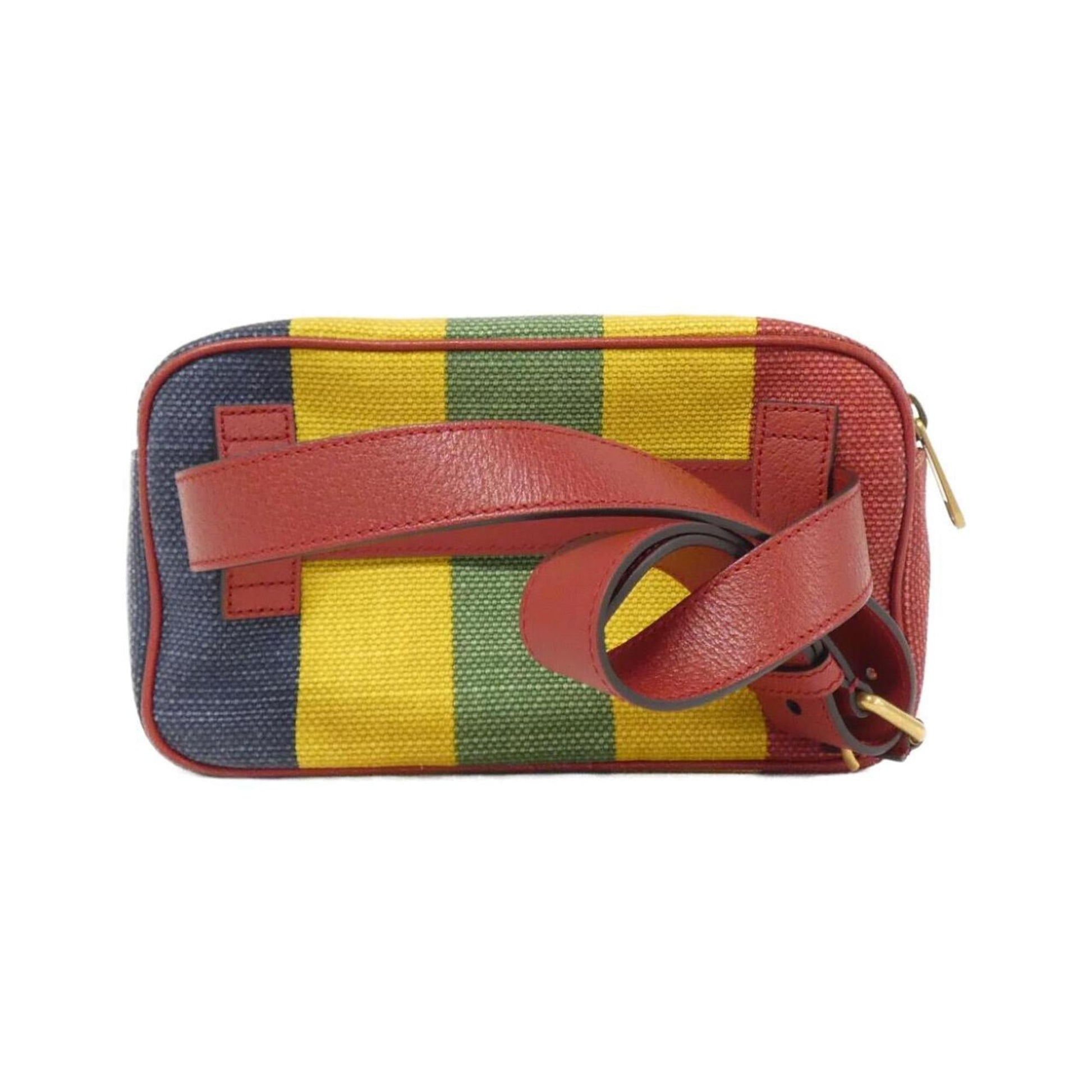 Gucci Leather Canvas Handbag