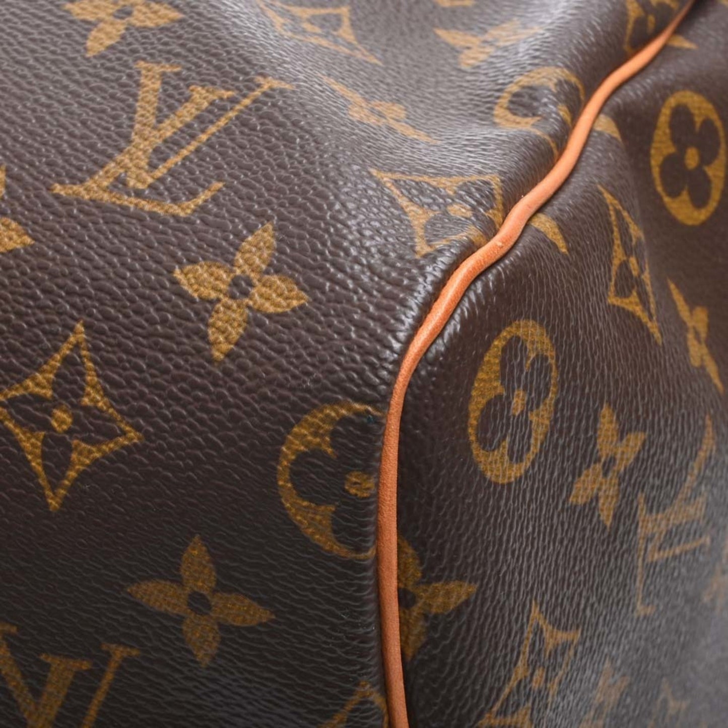 LOUIS VUITTON Monogram Handbag Boston Bag Brown Women's