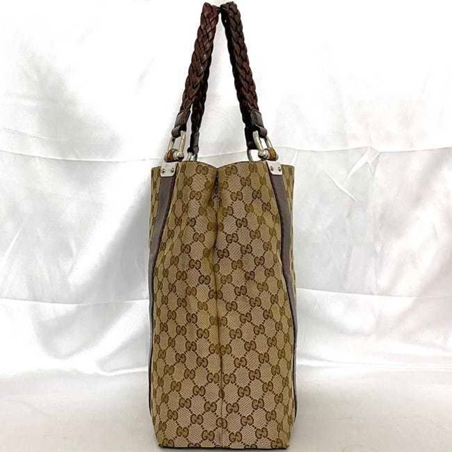 Gucci Leather Canvas Tote