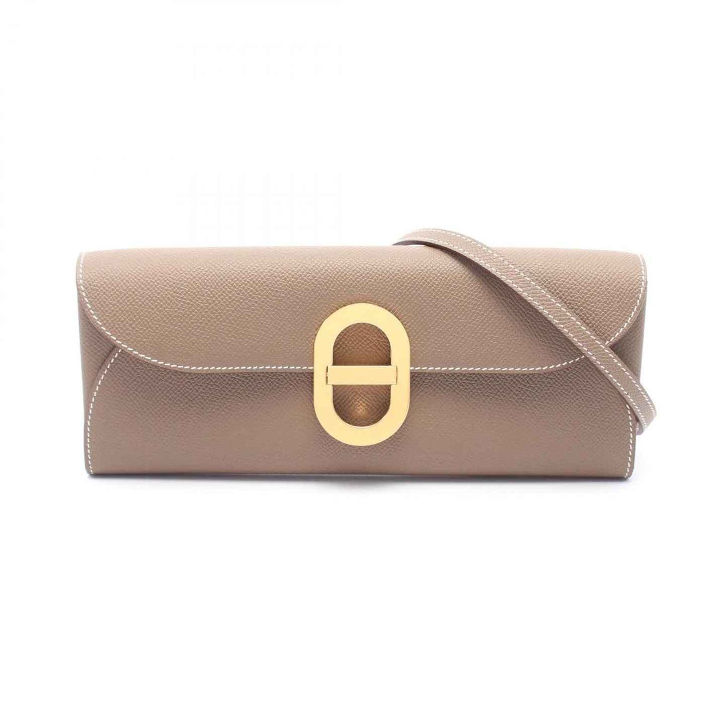 Hermes Brown Epsom Leather Shoulder Bag ( )