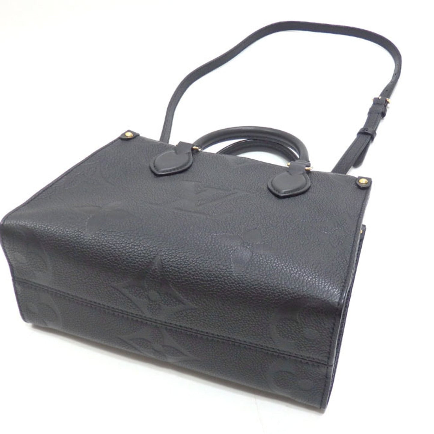 LOUIS VUITTON Tote Bag Monogram Empreinte On the Go PM Women's Noir Black Shoulder Giant