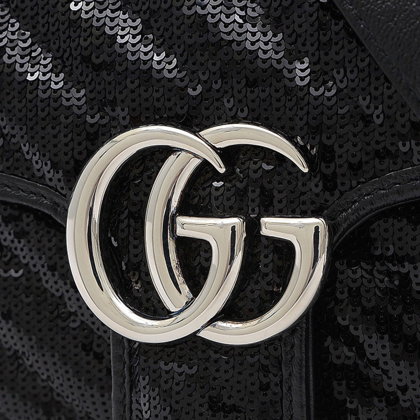 Gucci GG Marmont Black Leather Shoulder Bag Style 4
