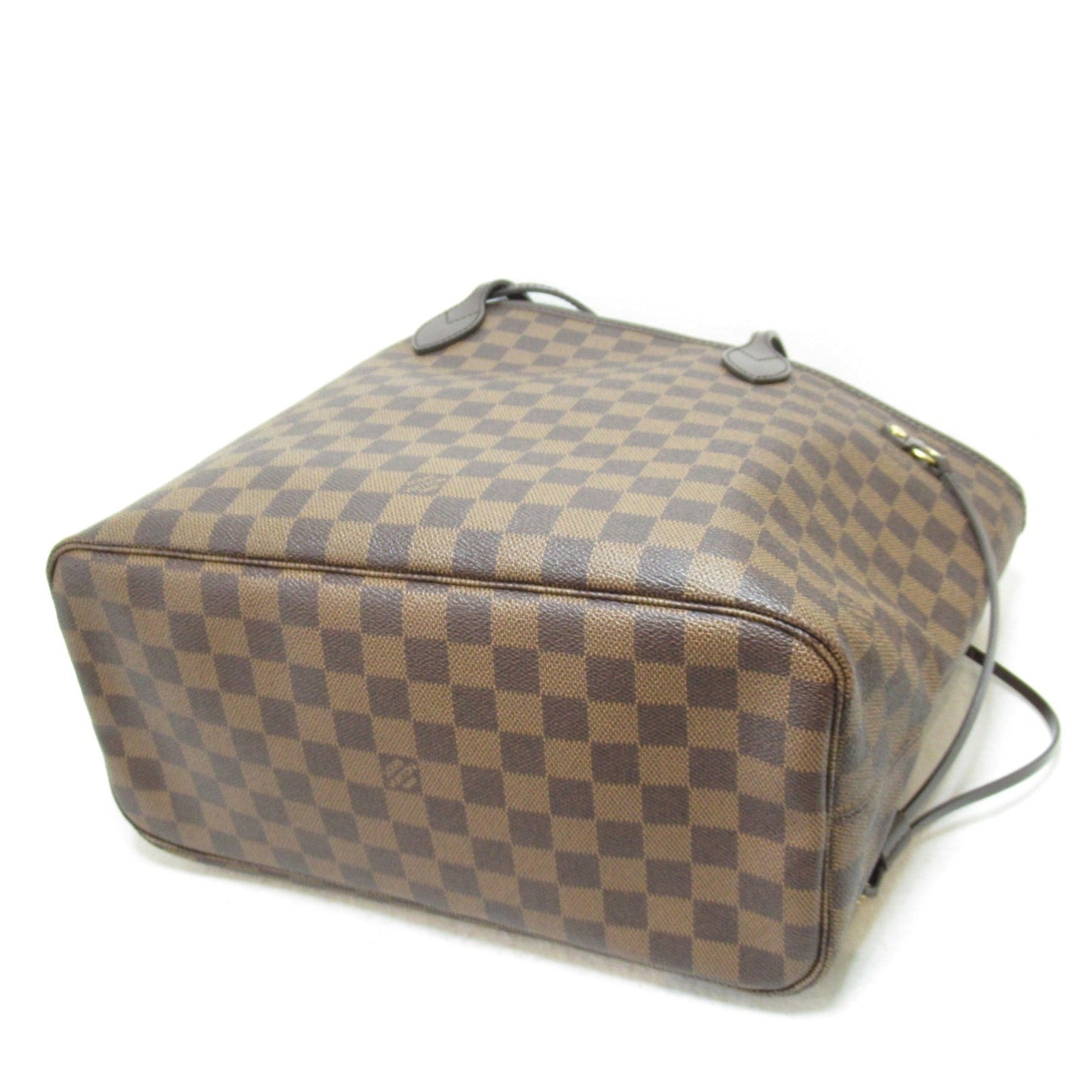 LOUIS VUITTON Neverfull MM Tote Bag Brown Rose Valerie Damier PVC coated canvas