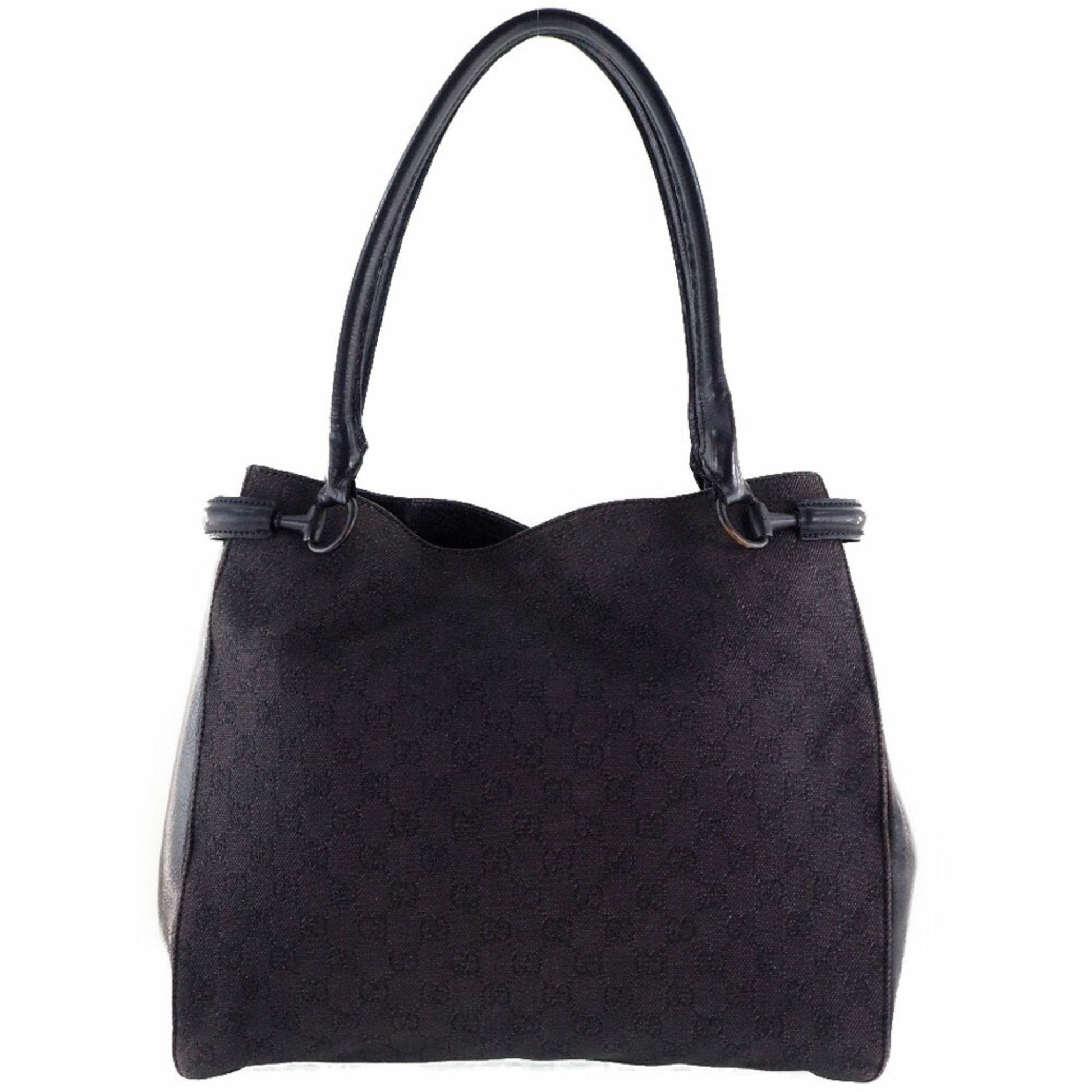 Gucci Lou Leather Canvas Tote