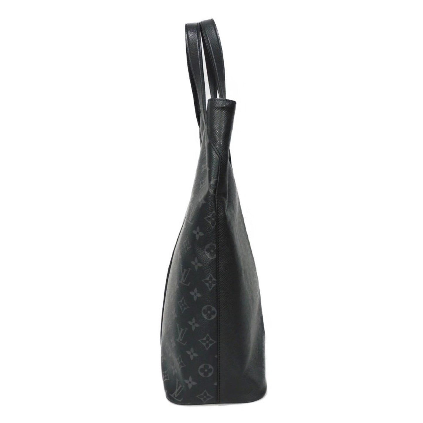 LOUIS VUITTON Tote Bag City LV Logo Flower Shoulder Taigarama Monogram Eclipse Noir Men's