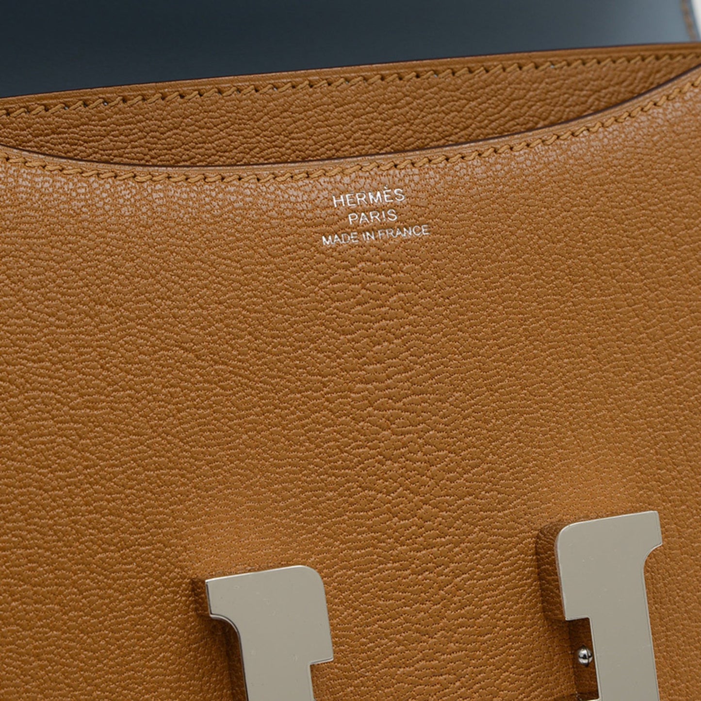 Hermes Brown Chevre Leather Shoulder Bag ( )
