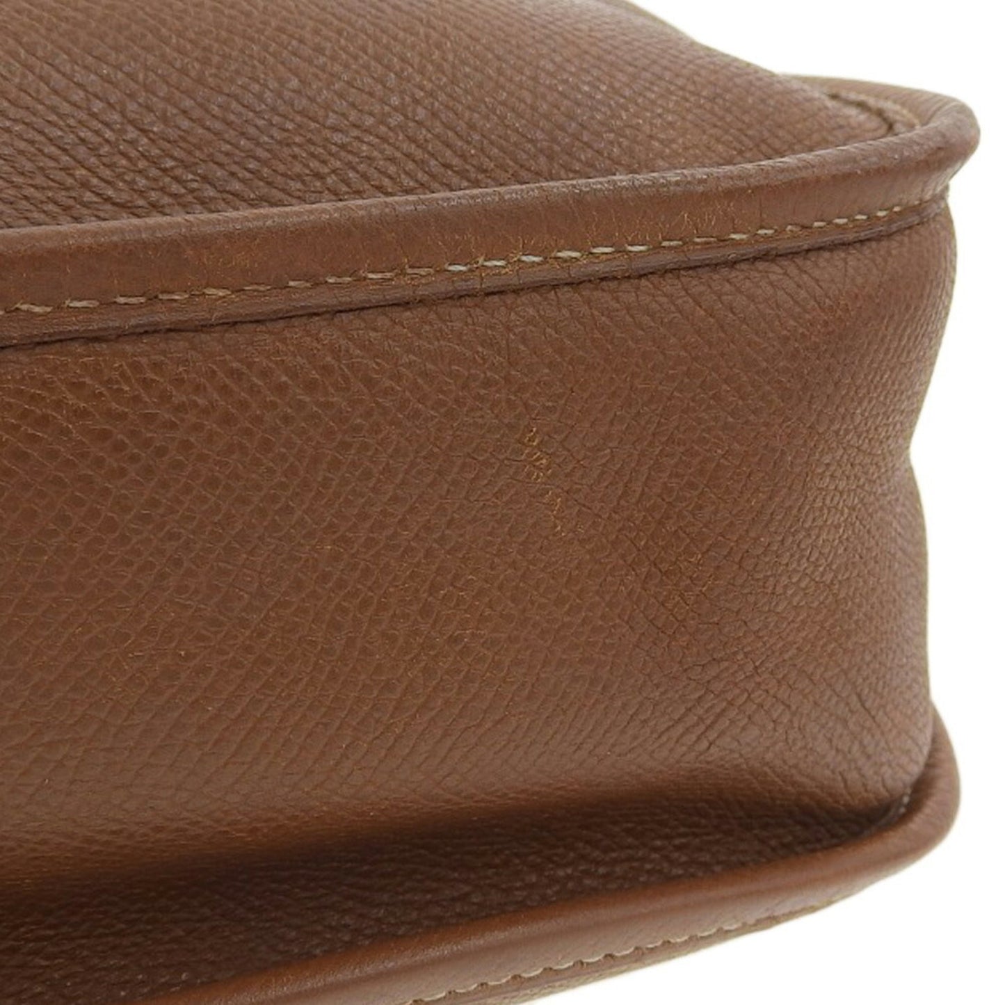 Hermes Brown Courchevel Leather Shoulder Bag ( )