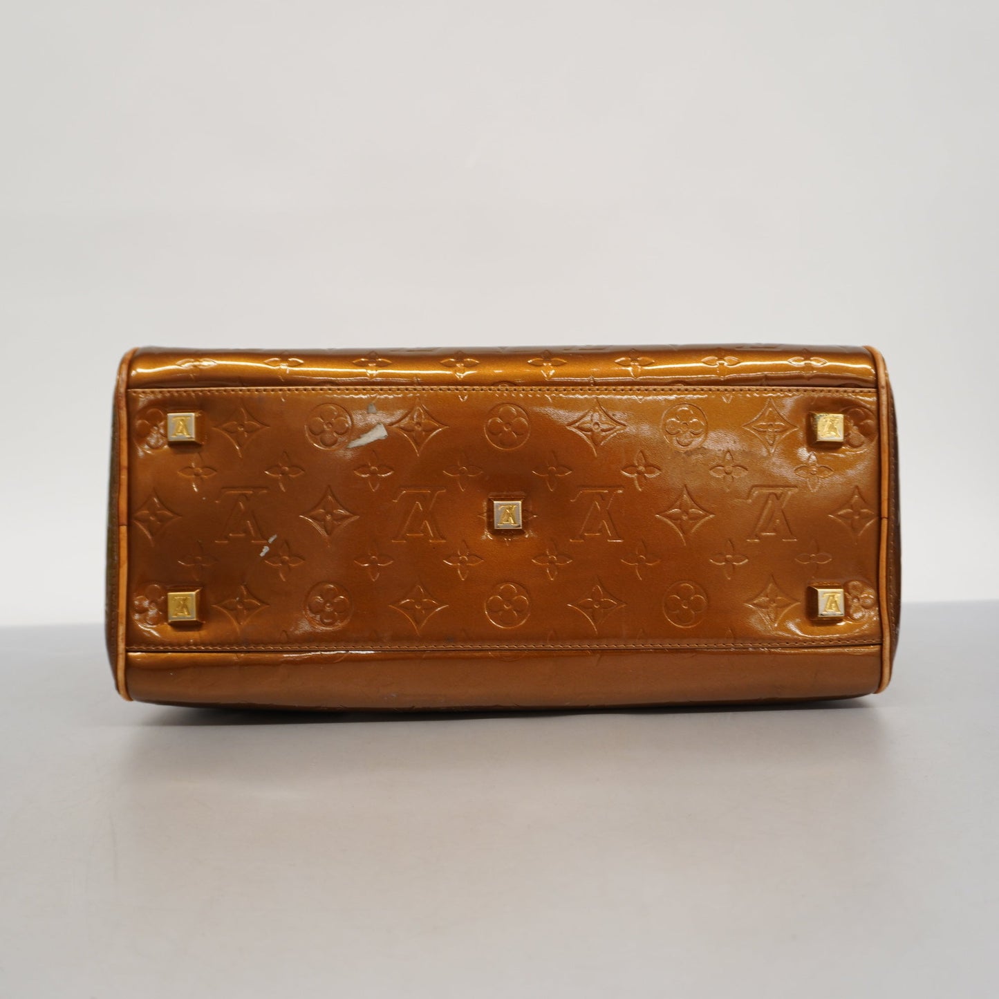 Louis VuittonAuth Monogram Vernis Tompkins Square Women's Handbag Bronze