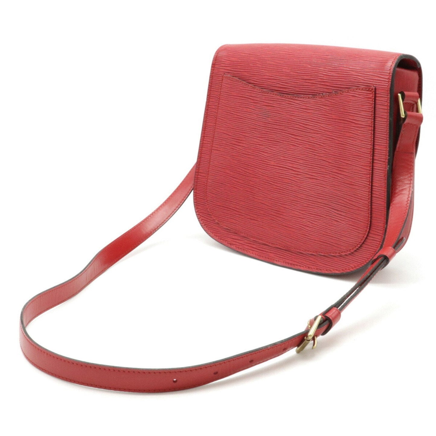 Louis Vuitton Epi Sun Crew Shoulder Bag Leather Castilian Red
