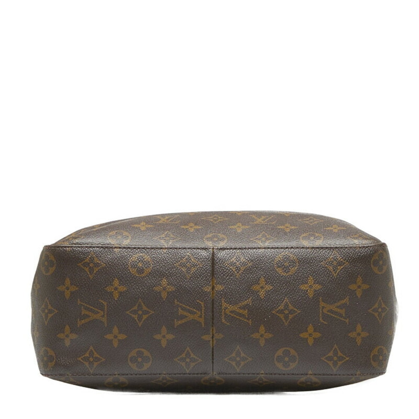 LOUIS VUITTON Monogram Looping GM Shoulder Bag Handbag Brown PVC Leather Ladies
