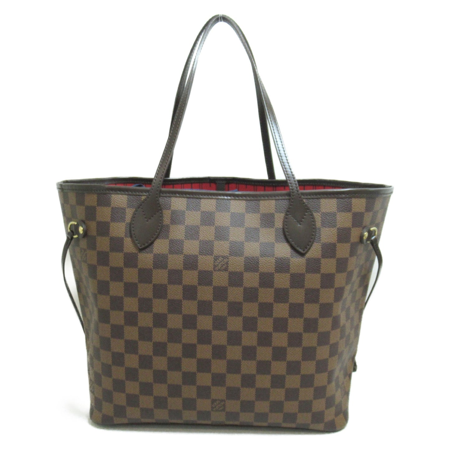 LOUIS VUITTON Neverfull MM Brown Ebene Damier PVC coated canvas Tote