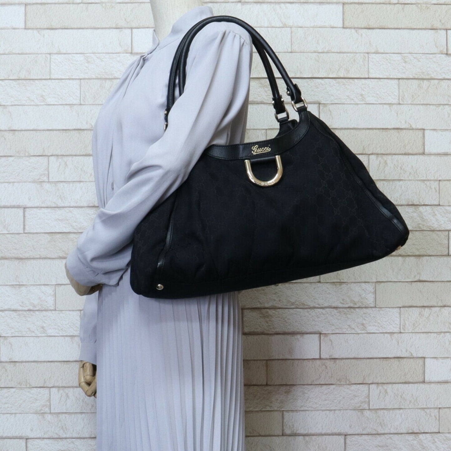 Gucci Canvas Shoulder Bag