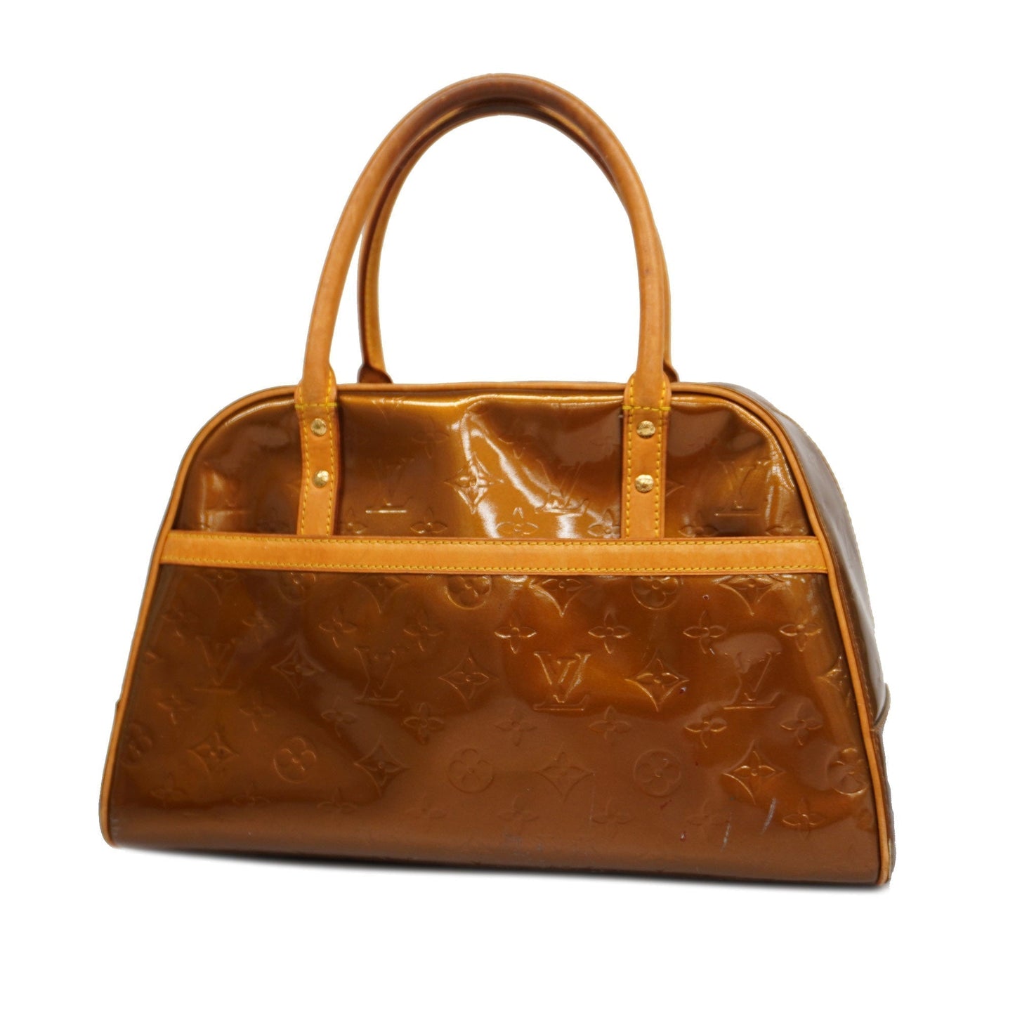 Louis VuittonAuth Monogram Vernis Tompkins Square Women's Handbag Bronze